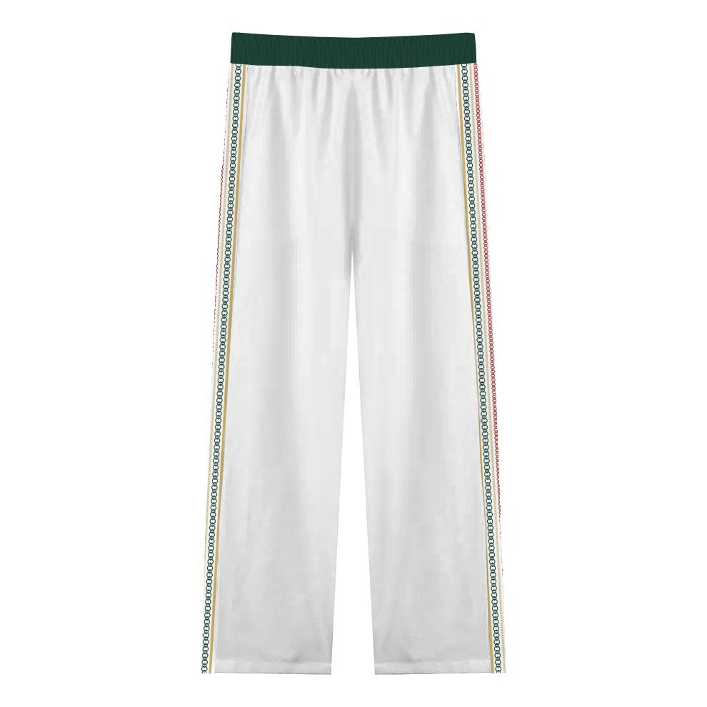 Greek Gods Printed Casual Trousers With Elastic Waistband