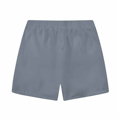 Small White Flower Pattern Elastic Waistband Summer Casual Shorts