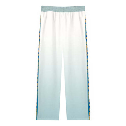 Pastoral Myth Print Casual Trousers With Elastic Waistband