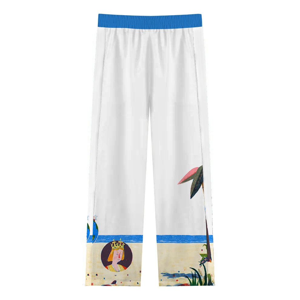Encounters Across Oceans Casual Trousers With Elastic Waistband