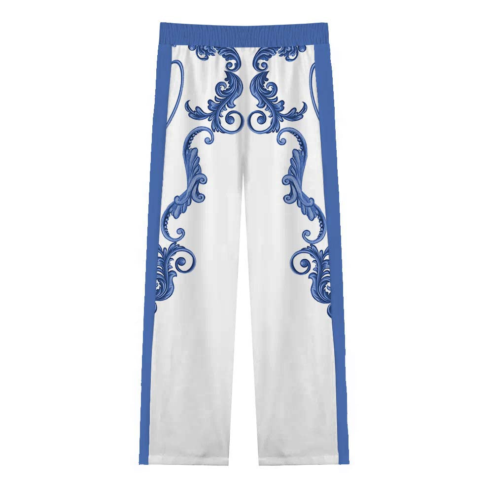 Renaissance Portrait Casual Trousers With Elastic Waistband