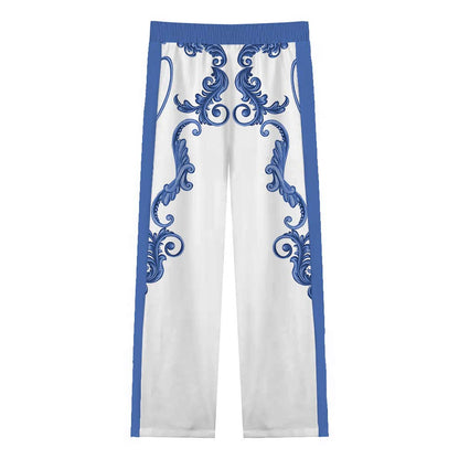 Renaissance Portrait Casual Trousers With Elastic Waistband