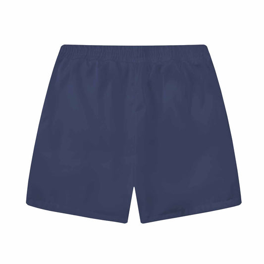 Blue And White Porcelain Pattern Elastic Waistband Summer Casual Shorts