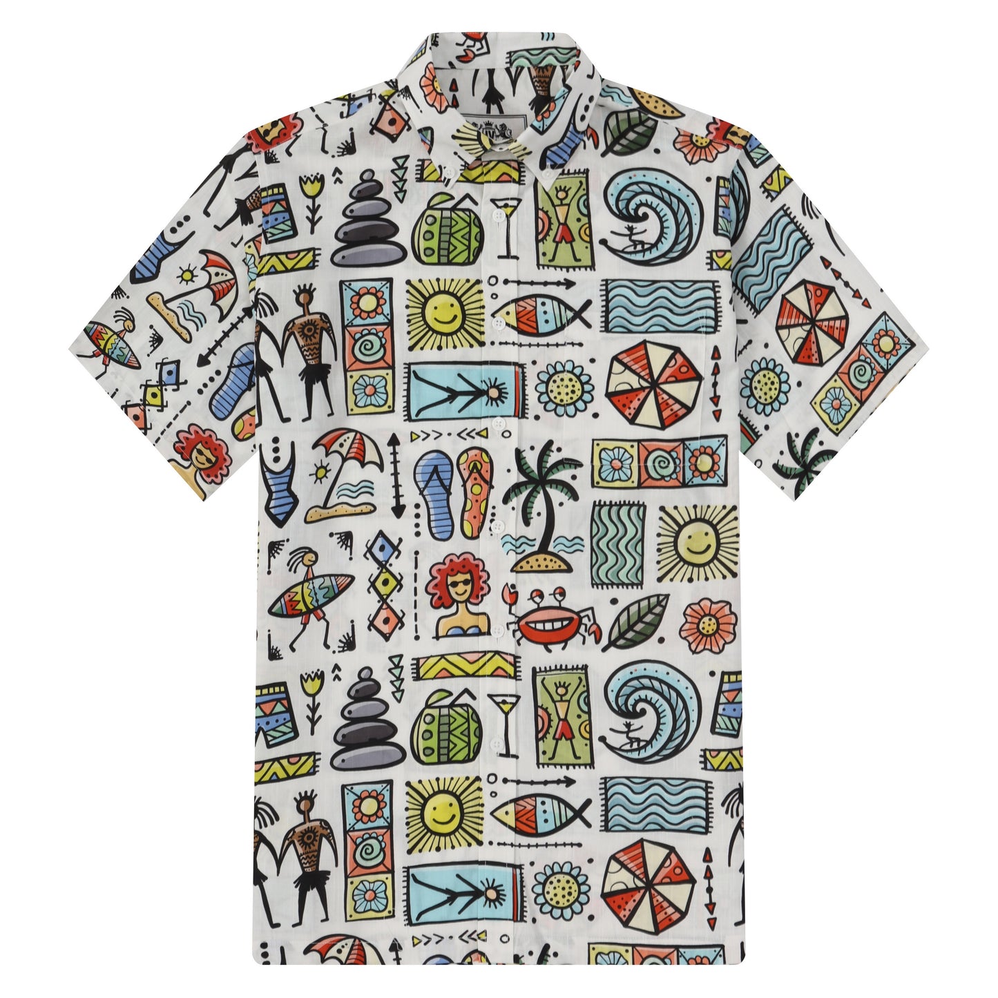 Hawaiian Casual Summer Button Short Sleeve Shirt