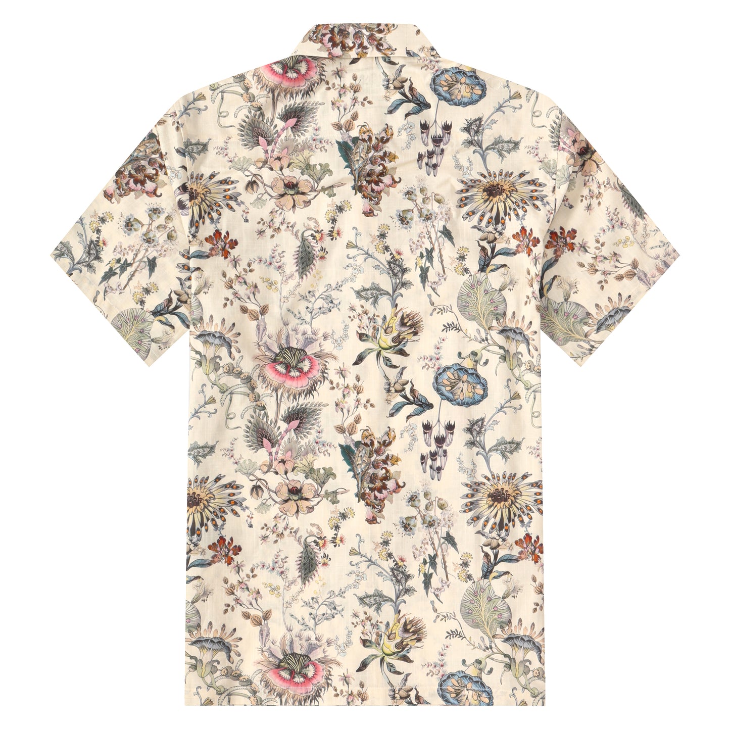 Floral Aloha Pattern Button Short Sleeve Shirt