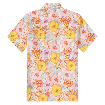 Lily Floral Pattern Short Sleeve Shirt