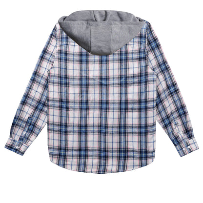 Classic Plaid Hooded Shirt Perfect For Daily Wear