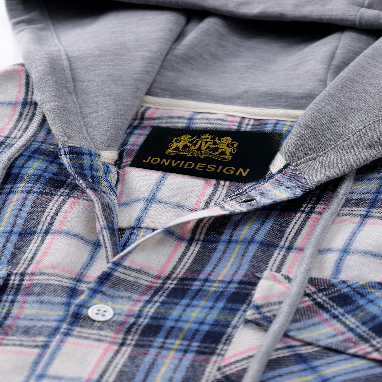 Classic Plaid Hooded Shirt Perfect For Daily Wear