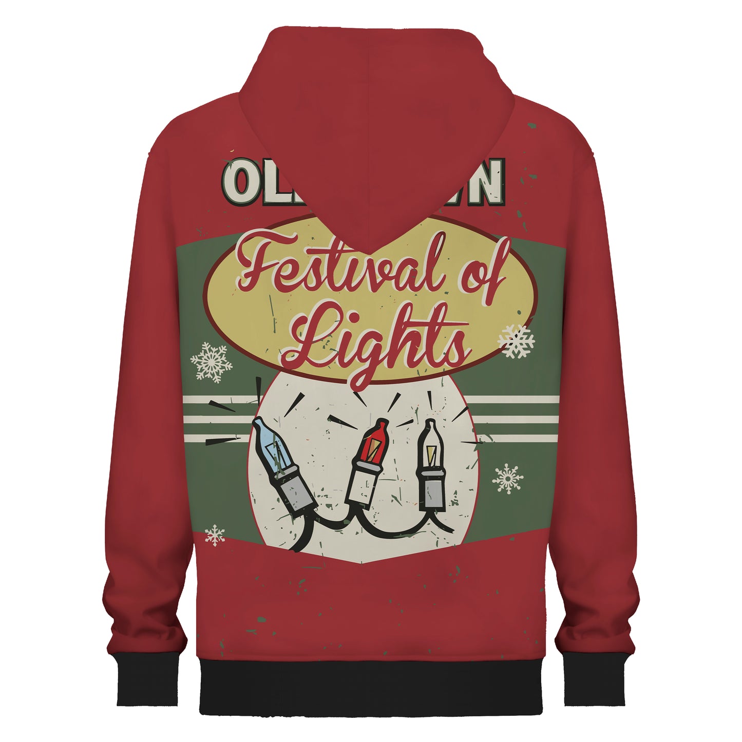 Festival Of Lights Print Hooded Sweatshirt