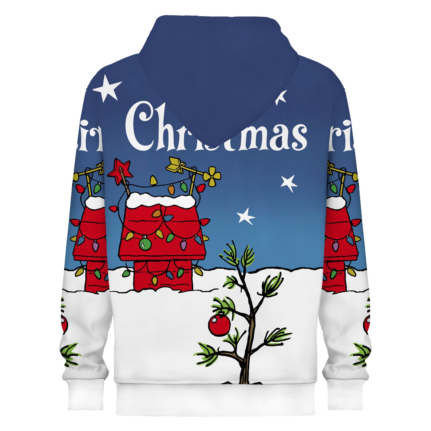 Hooded Sweatshirt Designed For Christmas