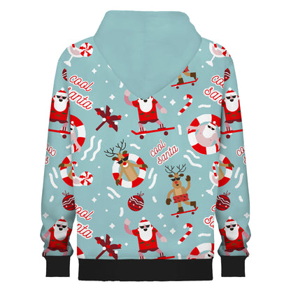 Fun Christmas Prints Hooded Sweatshirt