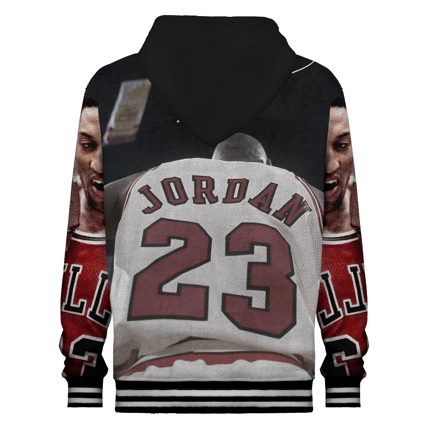 No. 23 basketball Print Hooded Sweatshirt