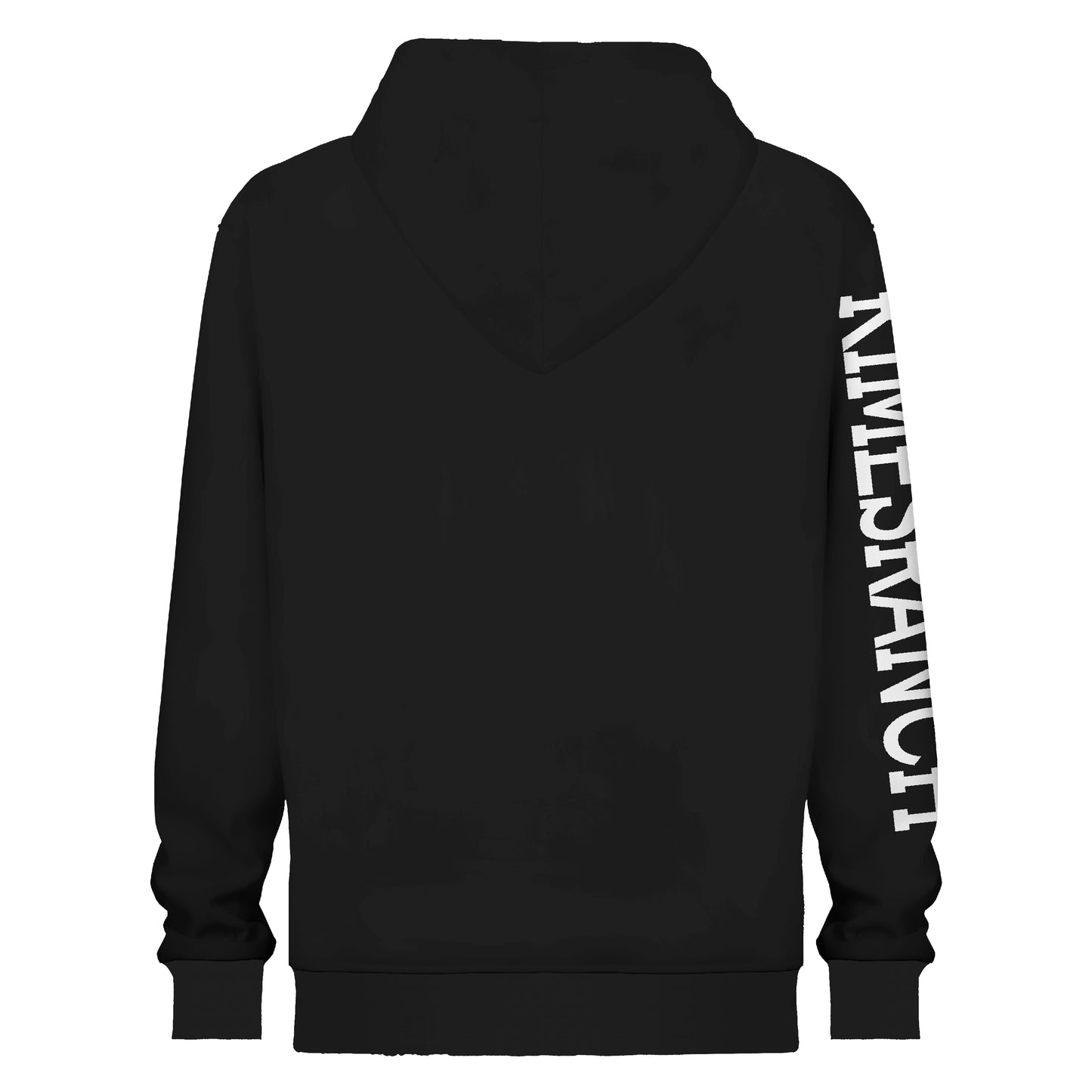 Black Basic Style Hooded Sweatshirt For Men