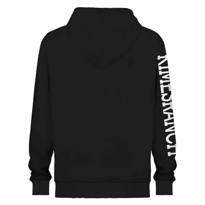 Black Basic Style Hooded Sweatshirt For Men