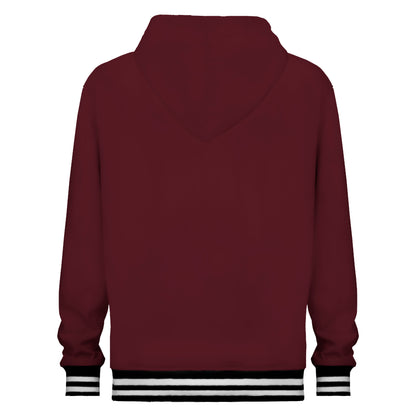 Dark Red Hooded Sweatshirt