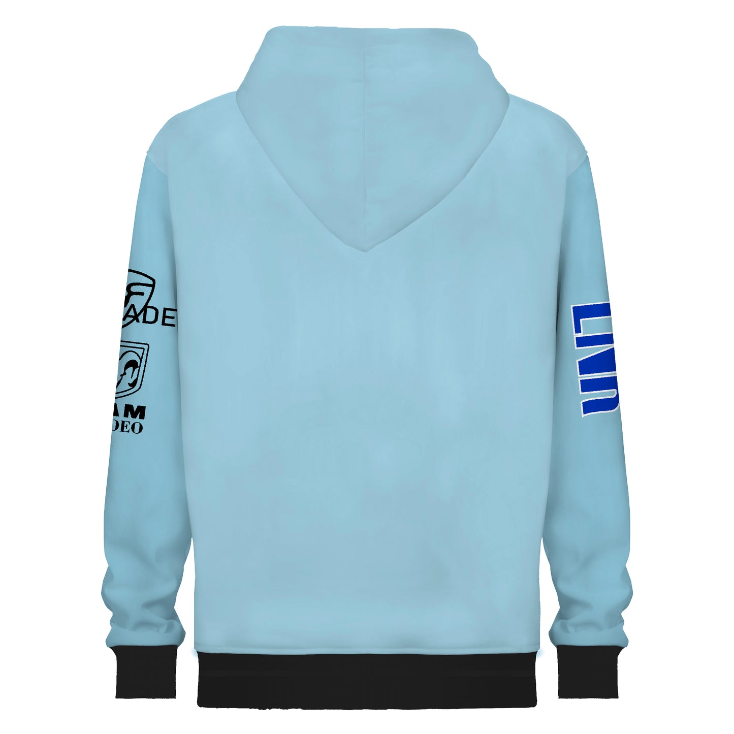 Lake blue Basic Hooded Sweatshirt