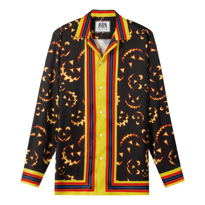 You Can Learn Sewing Halloween Long Sleeve Camp Collar Shirt