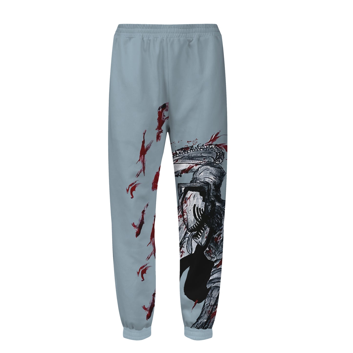 Chainsaw Man Anime Print Elastic Waist Sports Sweatshirt Pants