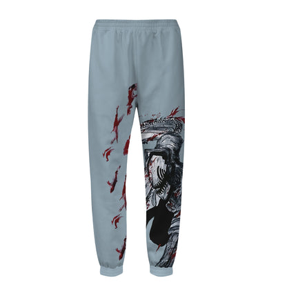 Chainsaw Man Anime Print Elastic Waist Sports Sweatshirt Pants