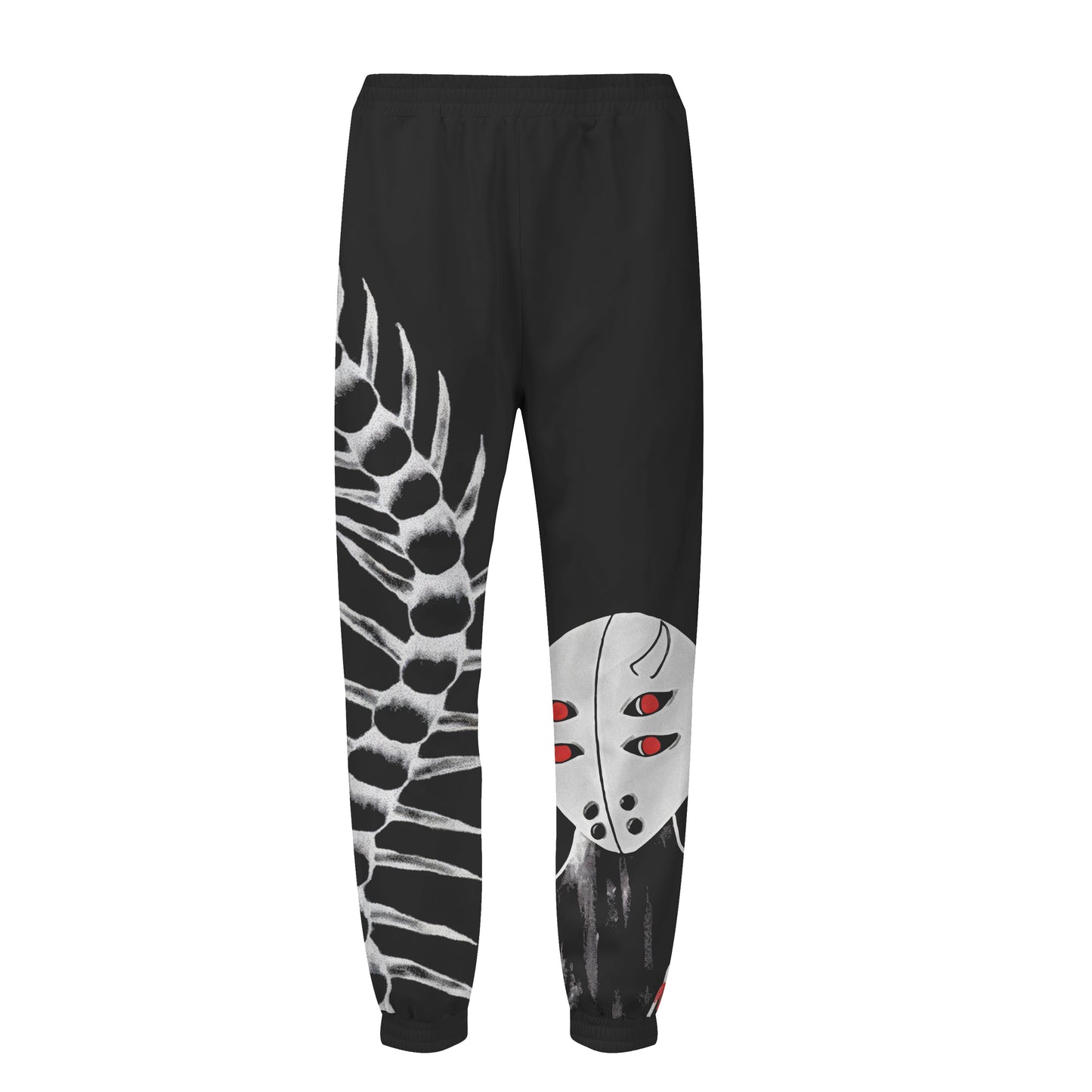 Anime Figure&Eye Graphic Print Elastic Waist Sports Sweatshirt Pants