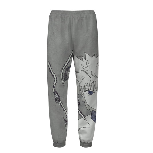 Anime Full Time Hunter Print Elastic Waist Sports Sweatshirt Pants