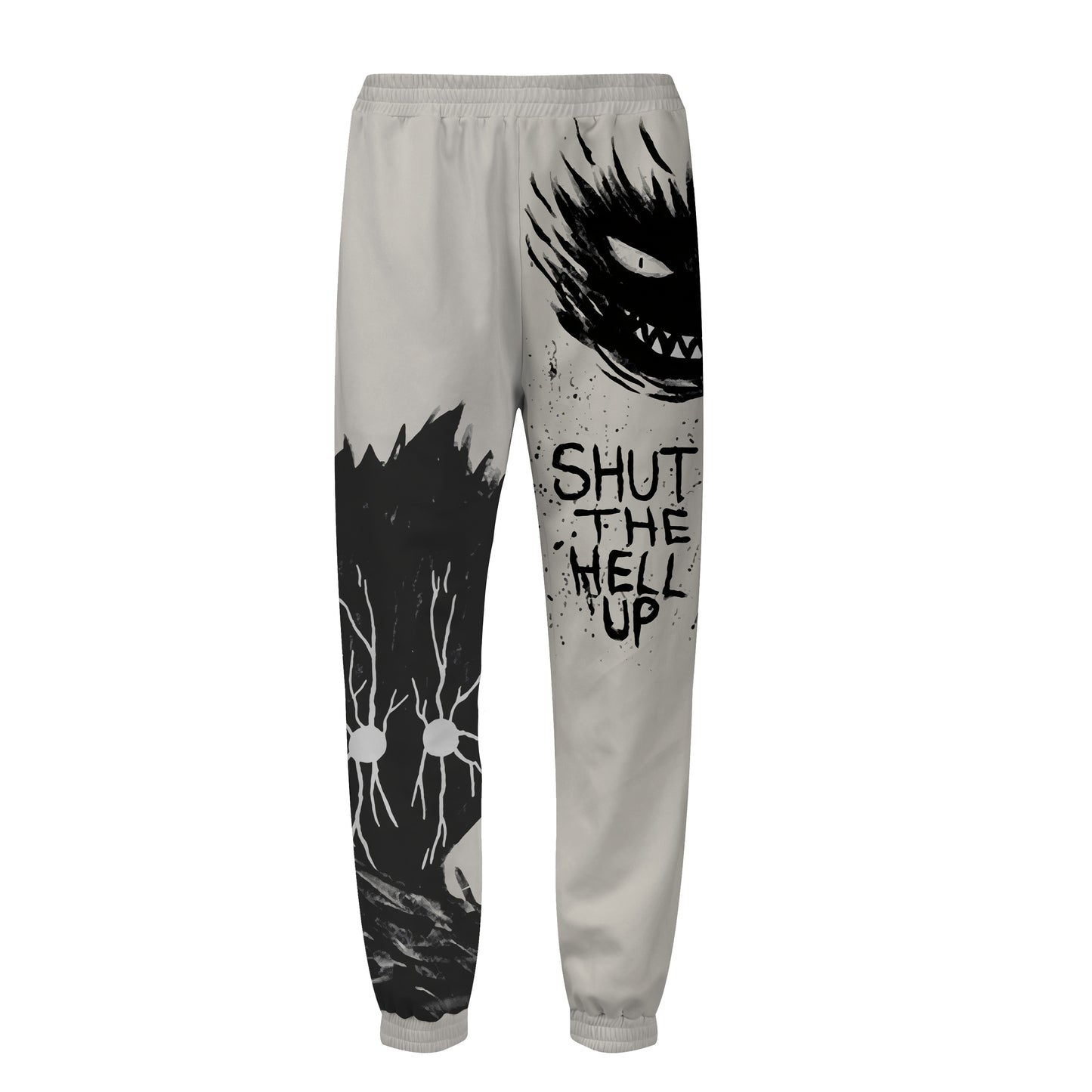 Halloween Print Elastic Waist Sports Sweatshirt Pants