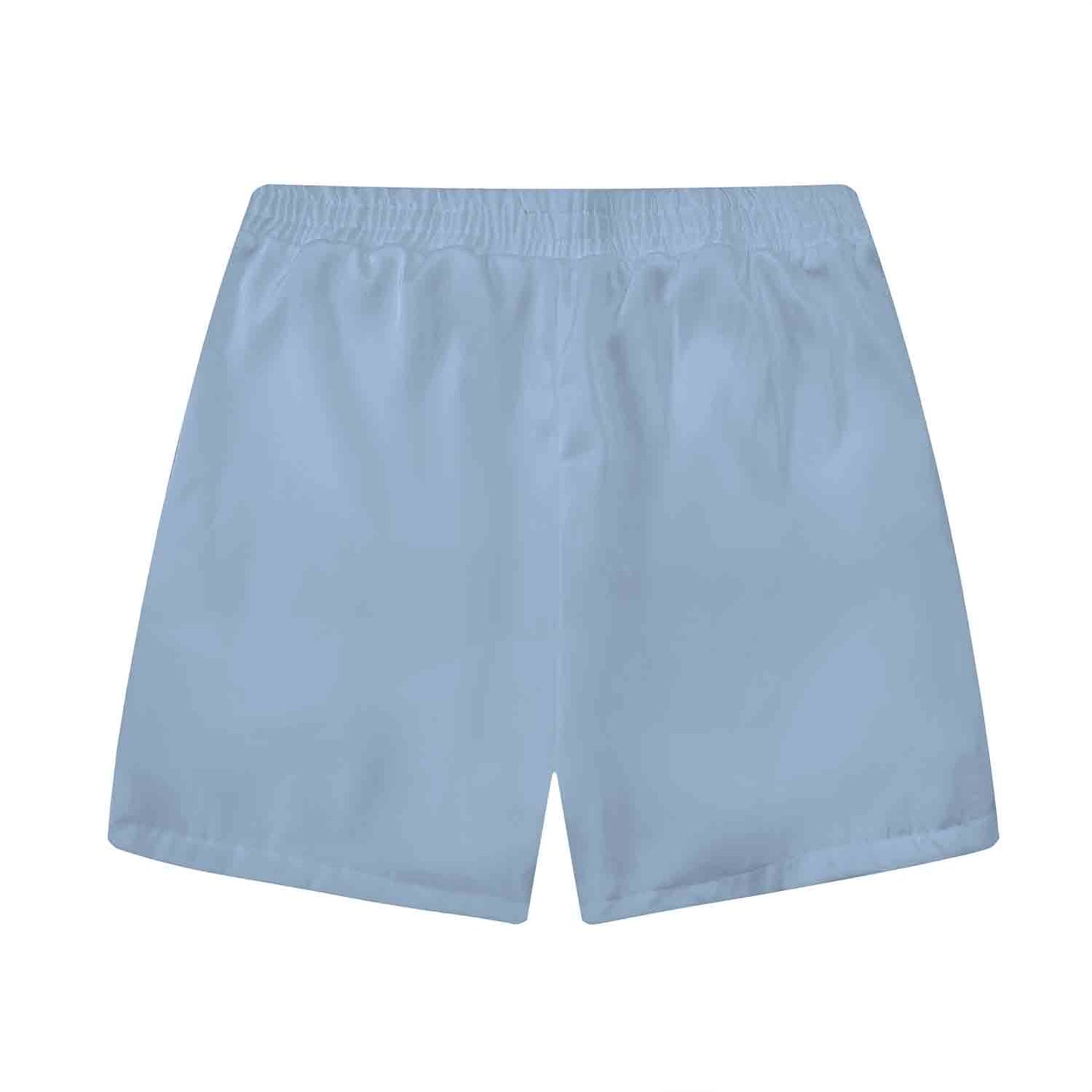 Artistically Detailed Fronds Elastic Waistband Summer Casual Shorts
