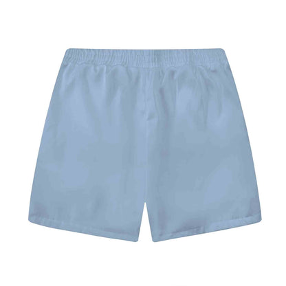 Artistically Detailed Fronds Elastic Waistband Summer Casual Shorts