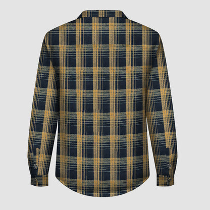 A184-3 Plaid Button Flannel Jacket