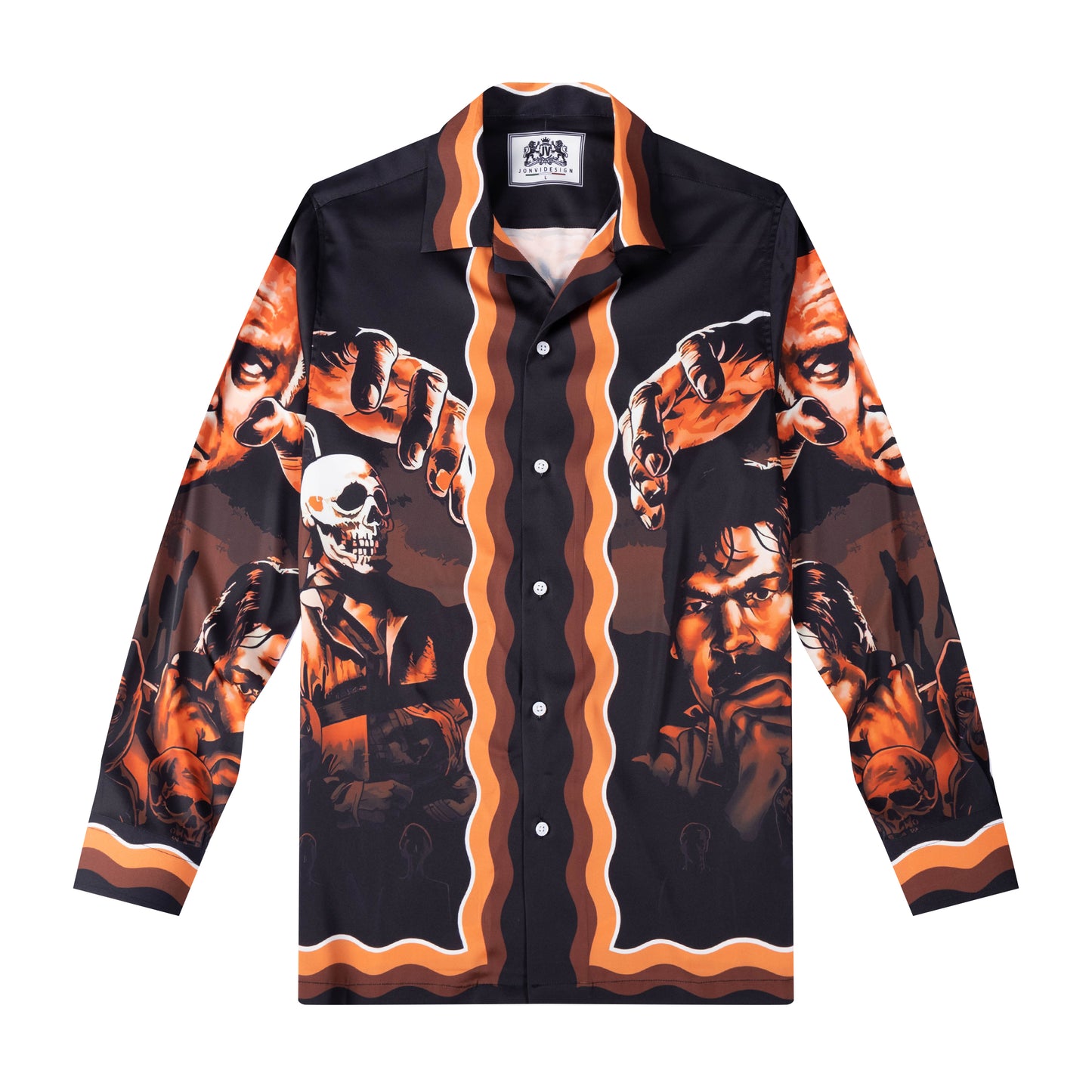 Halloween III: Season of the Witch Halloween Long Sleeve Camp Collar Shirt