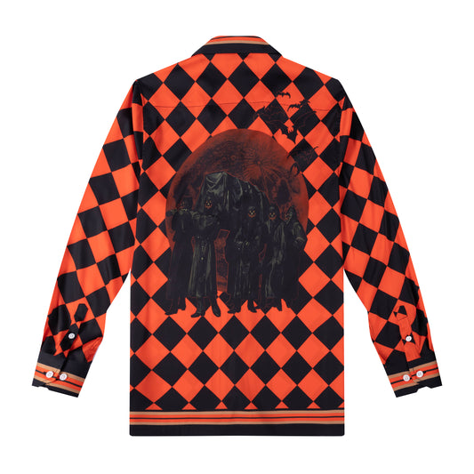 Pallbearers Halloween Long Sleeve Camp Collar Shirt