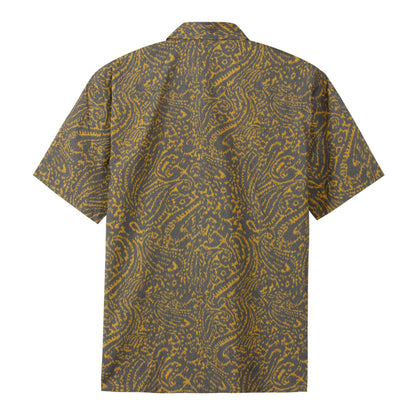 Brown Paisley Vintage Short Sleeve Shirt Jonvidesign