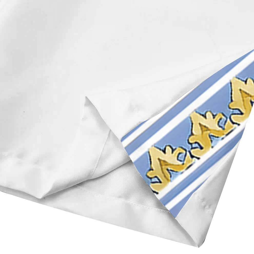 Baroque Floral Pattern Casual Trousers With Elastic Waistband