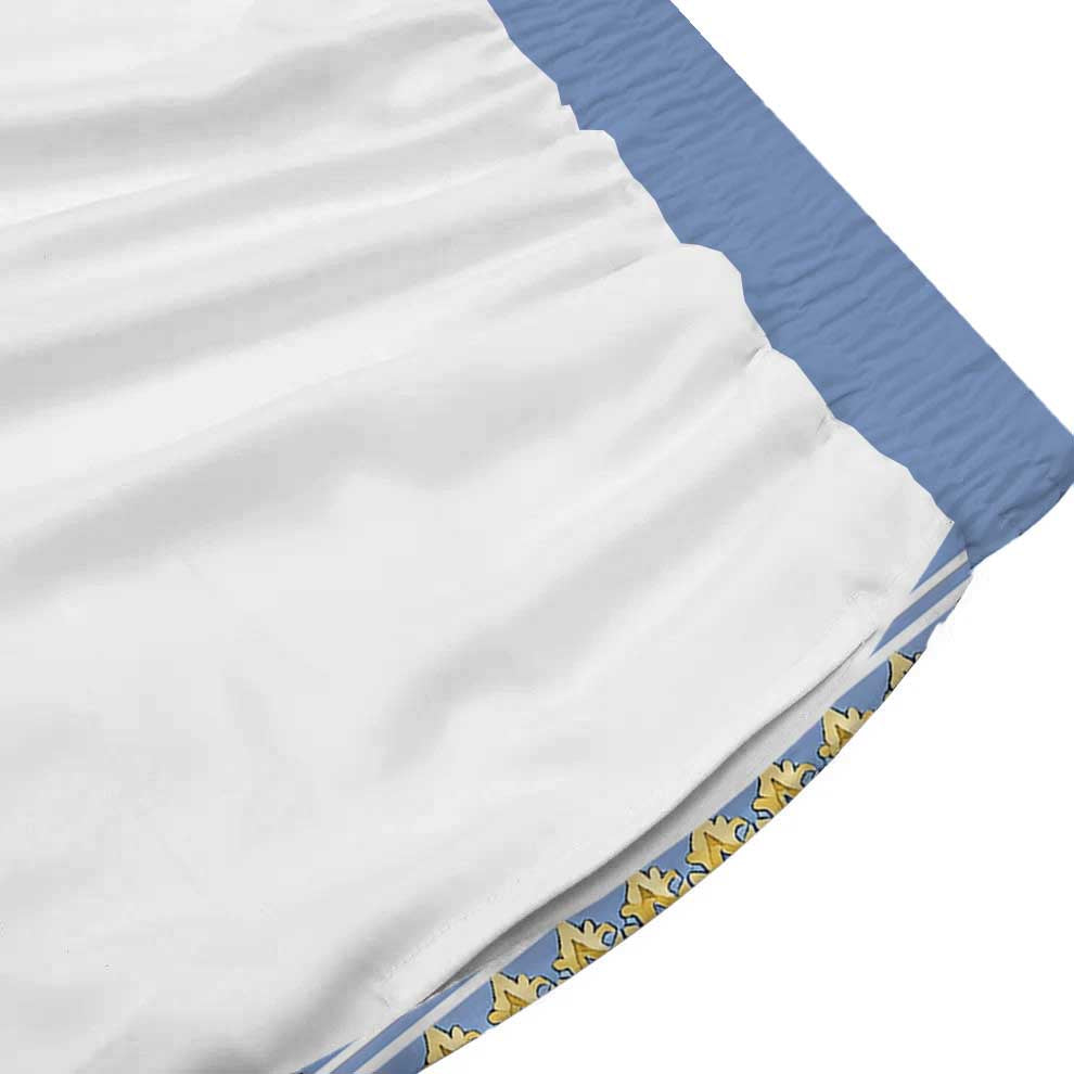 Baroque Floral Pattern Casual Trousers With Elastic Waistband