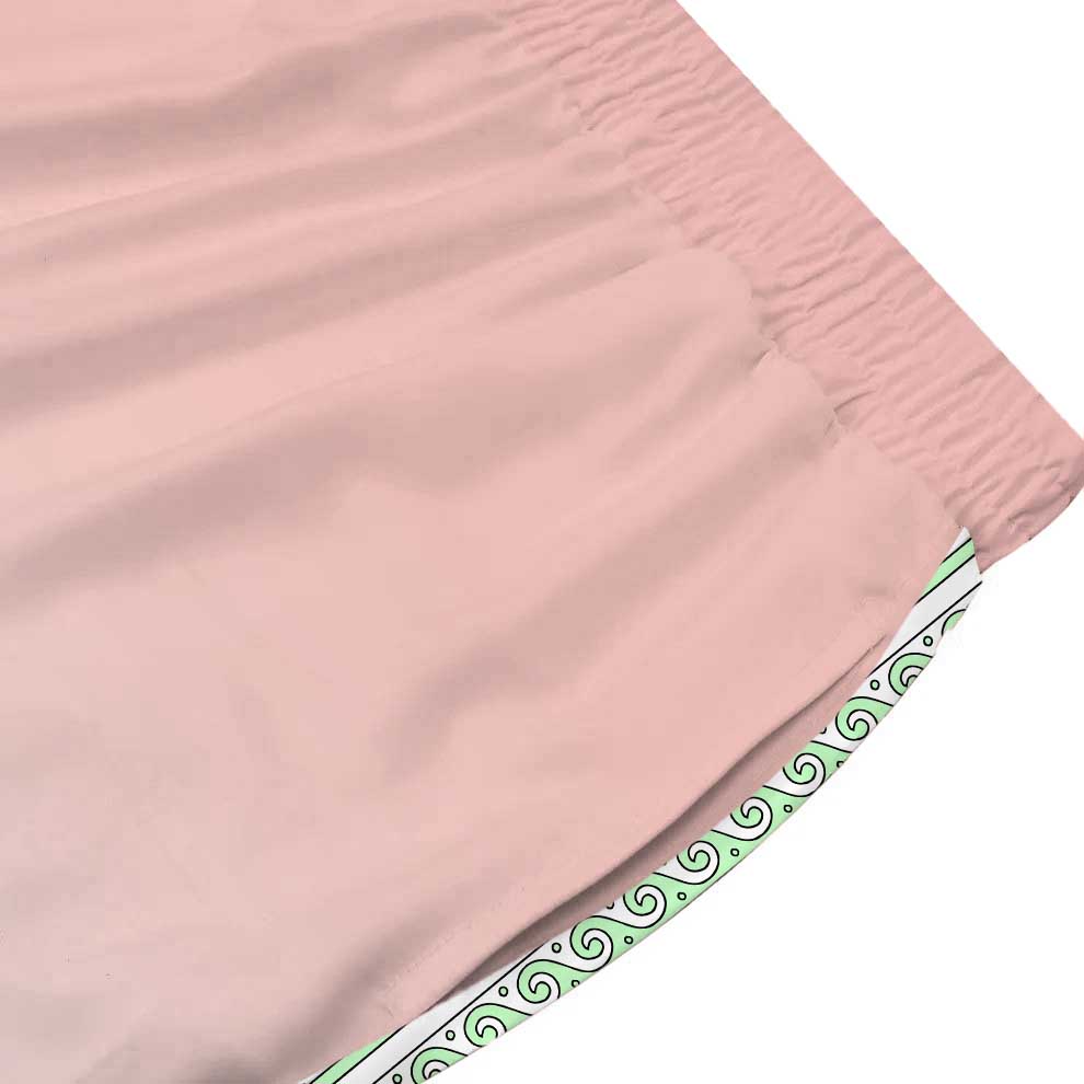 Retro Palace Spotted Dog Print Casual Trousers With Elastic Waistband