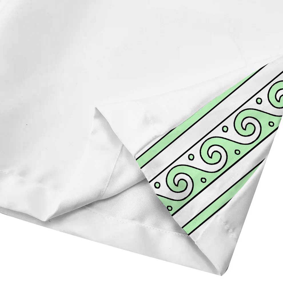 Retro Palace Spotted Dog Print Casual Trousers With Elastic Waistband