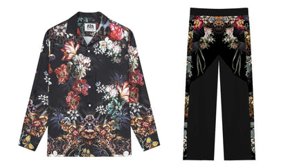 Leopard Printed Flora Casual Trousers With Elastic Waistband