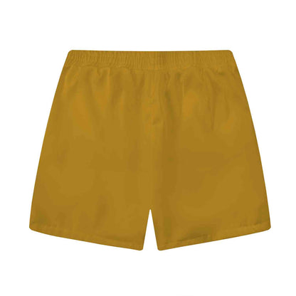 Vertical Striped Octopus Pattern Elastic Waistband Summer Casual Shorts