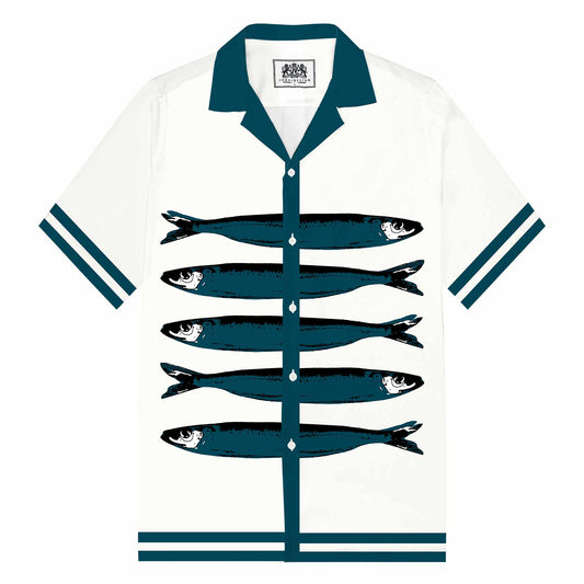 Sardine Casual Camp Collar Short Sleeve Shirt