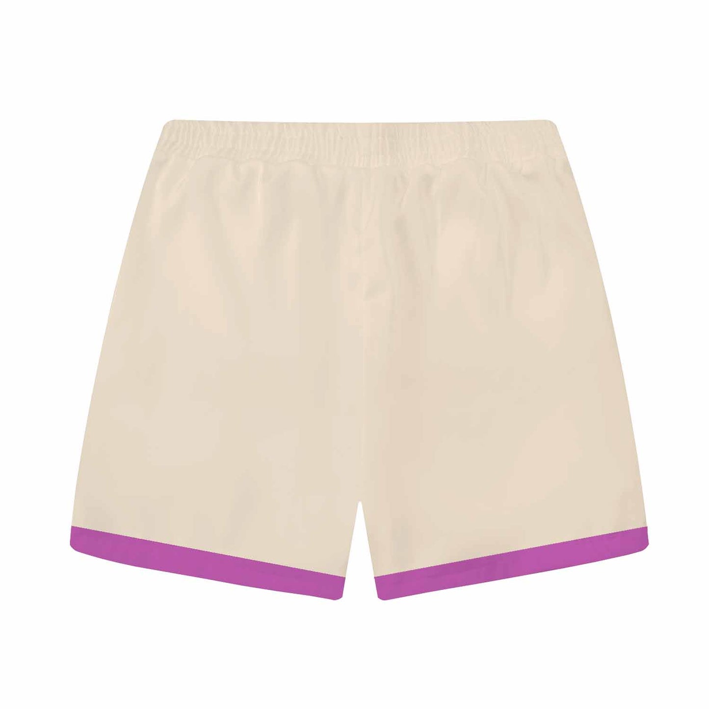 Ocean-Themed Seahorse Print Elastic Waistband Summer Casual Shorts