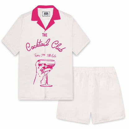 Abstract Painting Leopard Print Camp Collar Short-Sleeved Shirt