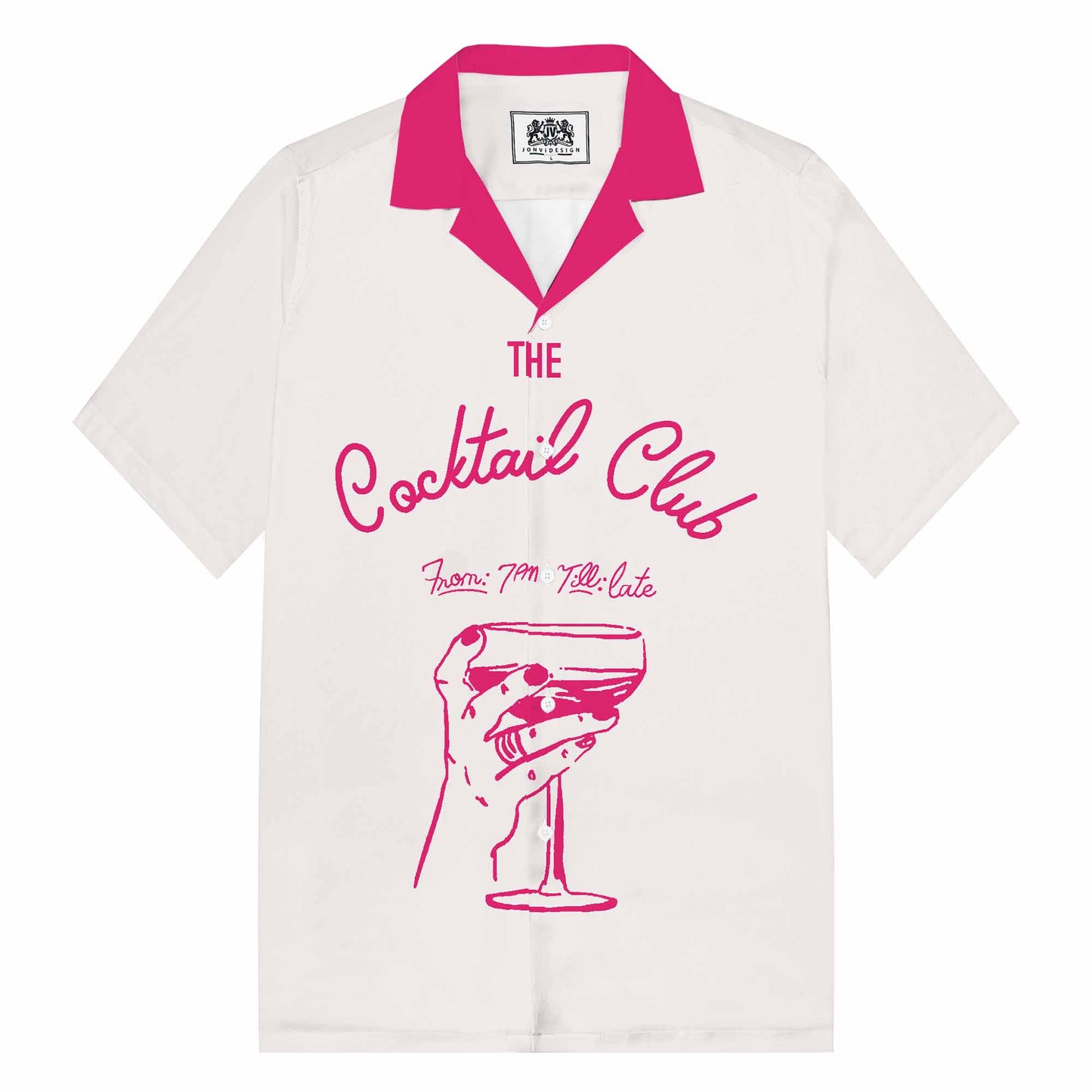 Abstract Painting Leopard Print Camp Collar Short-Sleeved Shirt