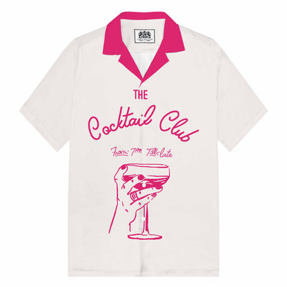 Abstract Painting Leopard Print Camp Collar Short-Sleeved Shirt