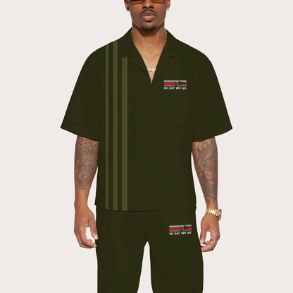 So Say We All Camp Collar Short-Sleeved Shirt