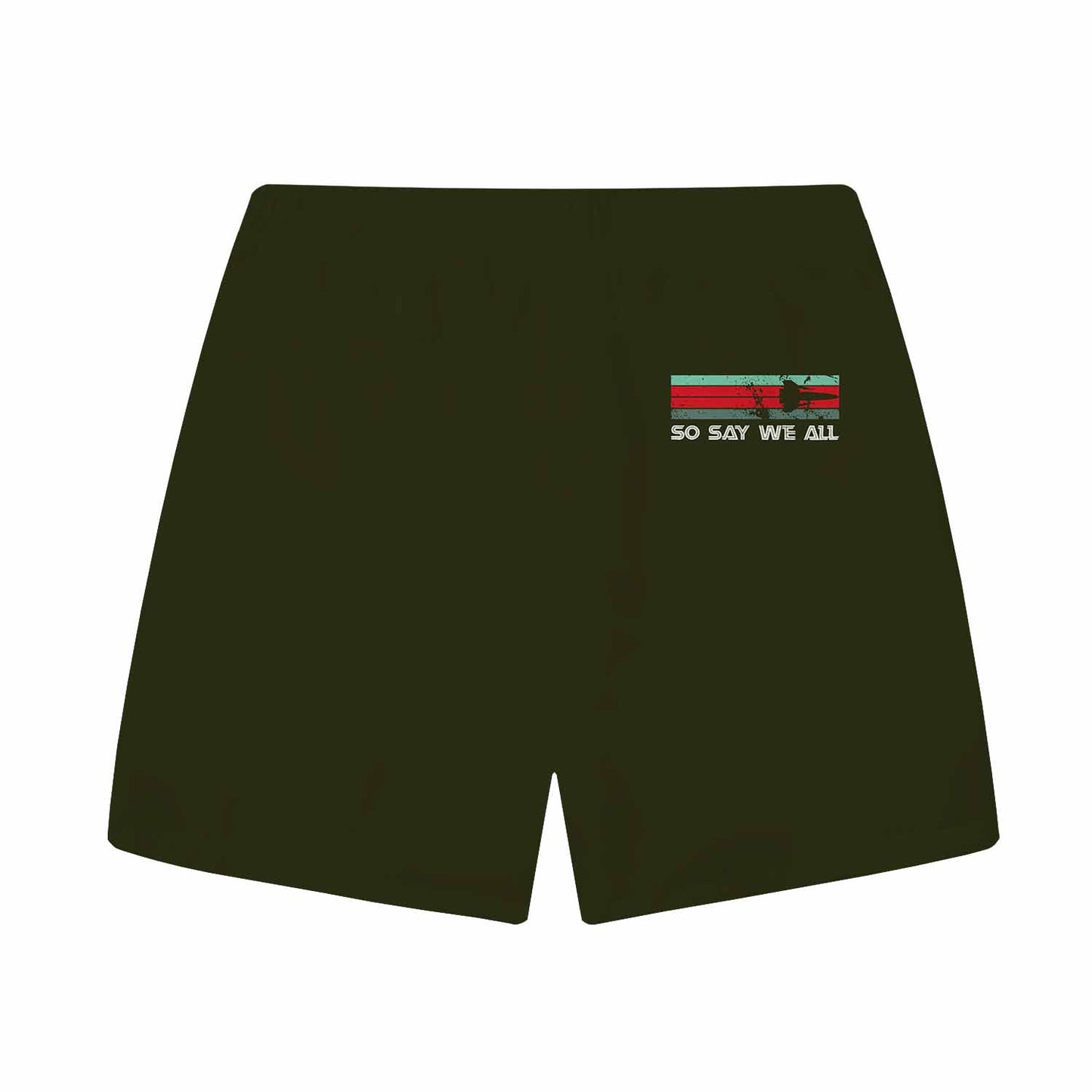 So Say We All Elastic Band Casual Shorts