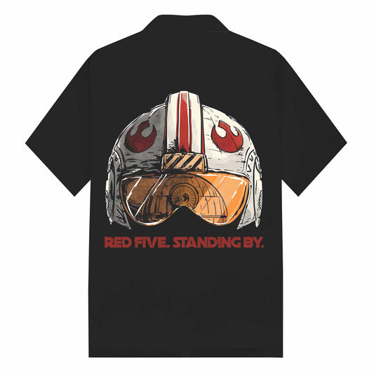 RED FIVE STANDINGBY Camp Collar Short-Sleeved Shirt