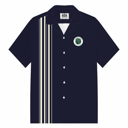 Save The Planet, Kill All Humans Print Camp Collar Short-Sleeved Shirt