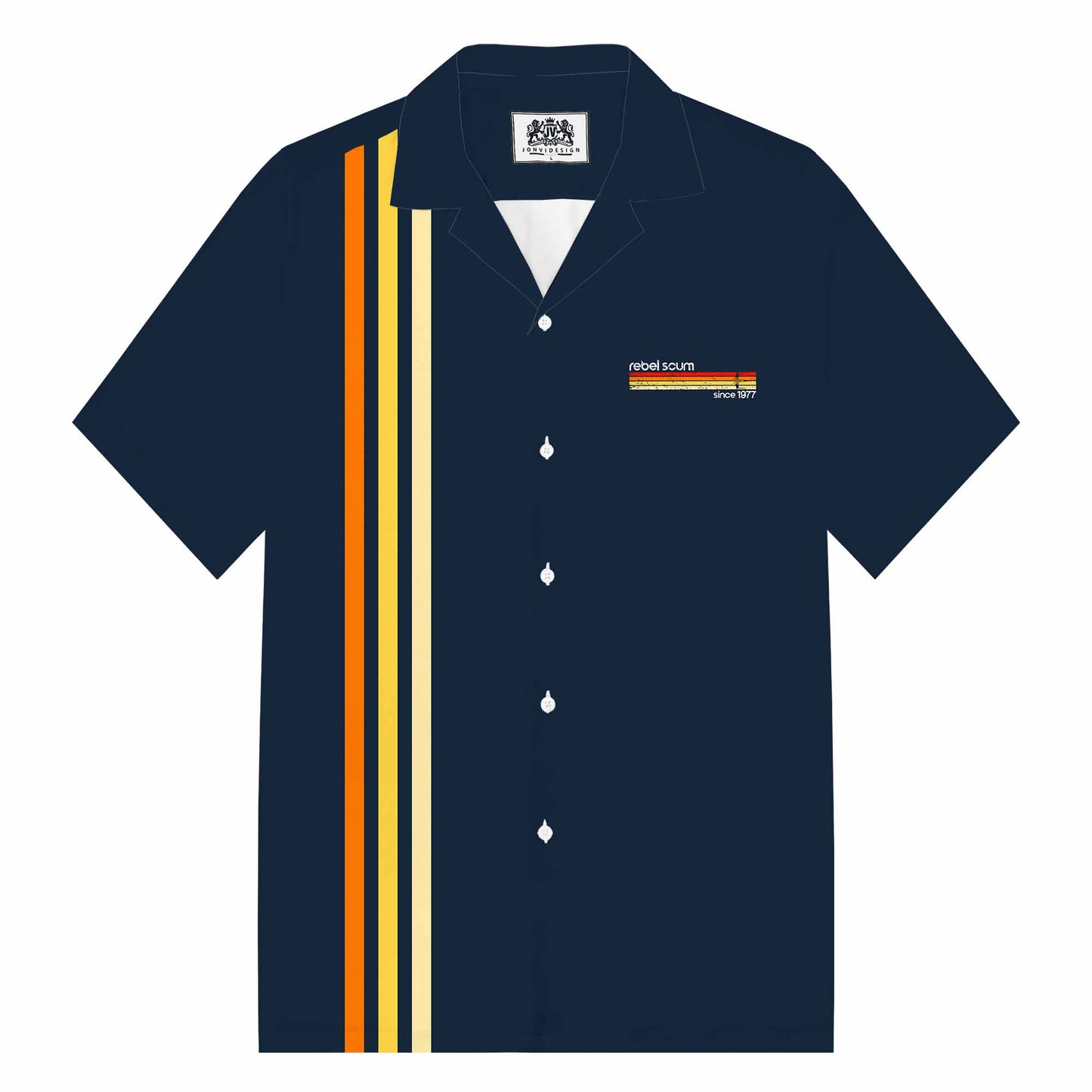 Rebel Scum 1977 Camp Collar Short-Sleeved Shirt