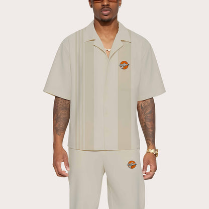 Vintage Star Wars Firefly Class Serenity Print Camp Collar Short-Sleeved Shirt