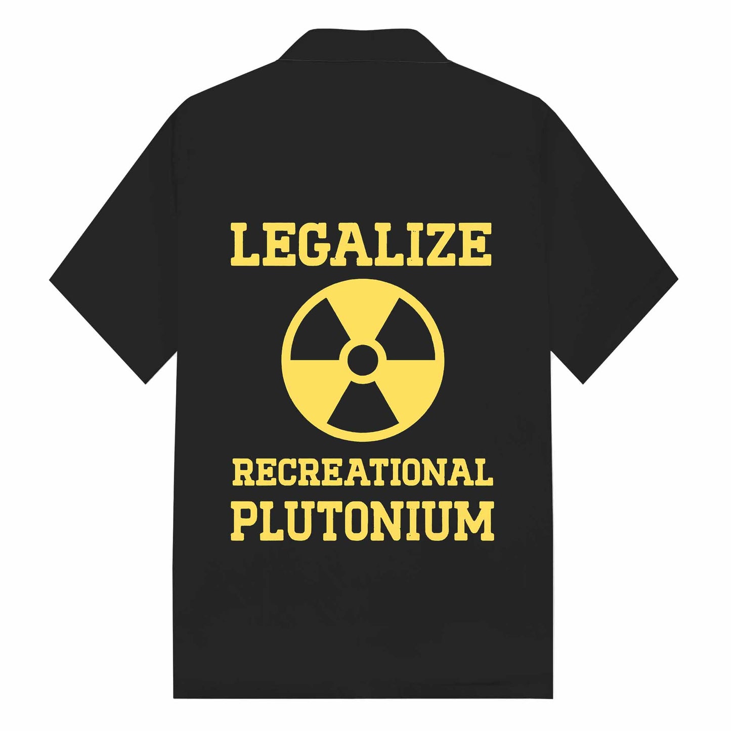 Legalize Recreational Plutonium Camp Collar Short-Sleeved Shirt